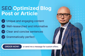 write your article and SEO blog post