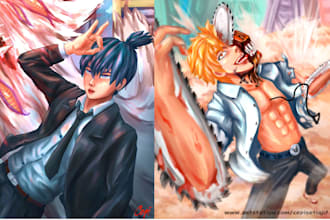 draw splash art illustration, please help mehh