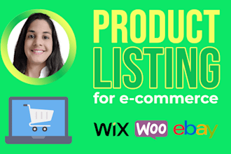 do product listing for ecommerce