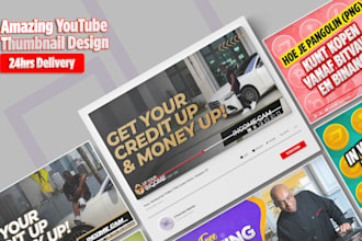 design catchy and view boosting youtube thumbnail