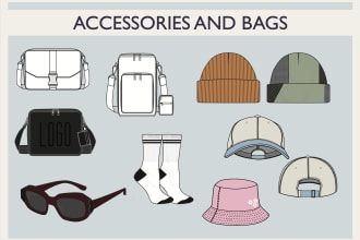 make accessories sketches and professional tech packs