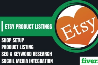 listing your products to your etsy store