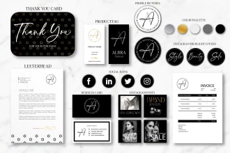 design a complete branding kit and logo signature for you