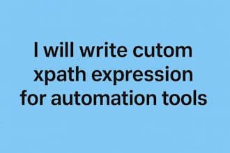 write xpath expression for automation tools like UI vision rpa, python