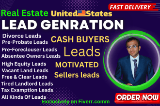 provide real estate lead generation with skip tracing in low price