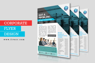 design business, corporate flyer