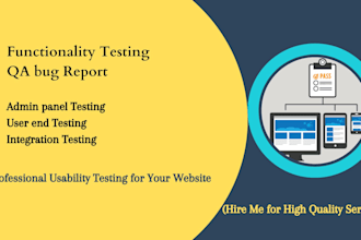 test your online product selling and buying website functionality