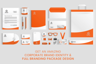 design minimalist logo with corporate brand identity and full branding package