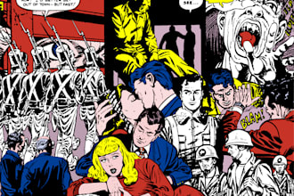 make digital comic collage artwork