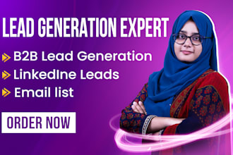 do b2b lead generation, linkedin leads and niche targeted email list