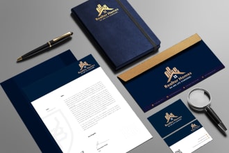 design a professional brand style guide with a unique logo