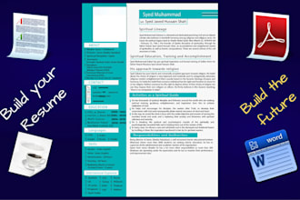 provide executive resume, resume writing services, cover letter, create cv