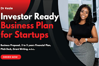 write a complete business plan for startups with 3 to 5 years financial plan