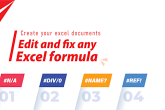 create your excel documents ,edit and fix any excel formula