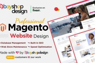 do magento website design, responsive and SEO friendly website