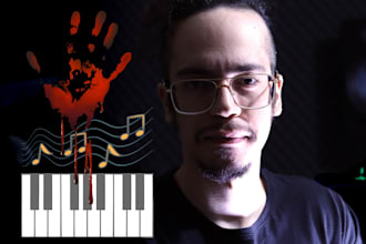 compose dark, horror, scary music and soundtrack