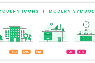 design 3 unique custom icons for you