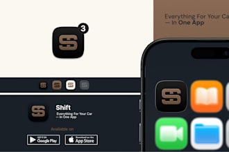 design a premium modern ios app icon or logo
