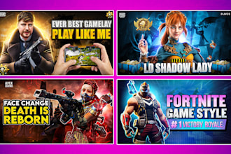 design highly CTR optimized gaming thumbnails