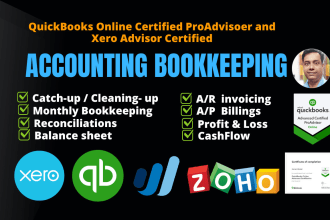 do accounting  bookkeeping using quickbooks online xero wave
