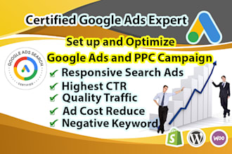 work as a google PPC ads manager and adwords campaign expert for any business