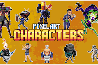 make professional pixel art character
