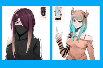 draw minecraft and roblox skin for you