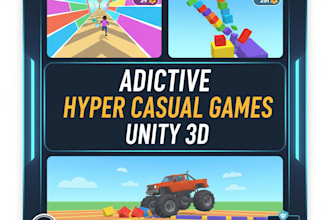 develop addictive hyper casual unity 3d games