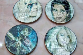 print your portrait on 4 shiny quarters