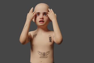 model your 3d human character for you