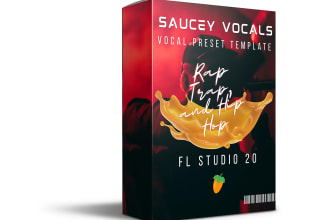 design product box for drum kit, preset bank or vocal preset