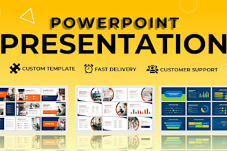 design powerpoint presentation templates or animated video slides