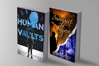 create a fantasy or sci fi book cover, cover design, ebook cover