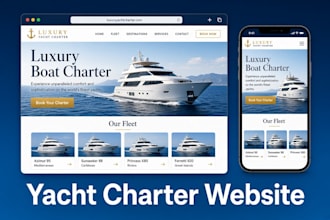 design a yacht or boat rental website in wordpress