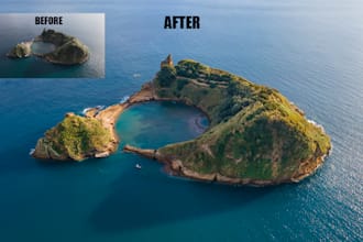edit and retouch your landscape photos