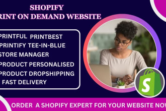 build automated shopify print on demand store product personalize with teeinblue