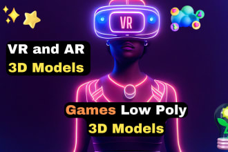 create virtual reality and augmented reality 3d models