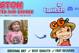 create cute and awesome custom twitch emotes and sub badges