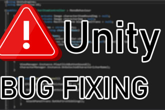 fix bugs and help you with your unity project
