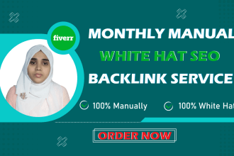 do manual white hat SEO backlink service