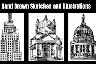 make pen and ink drawings