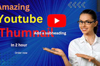 design eye catching youtube thumnails that get click