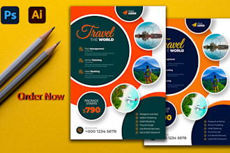 create professional business flyer design, awesome modern flyer