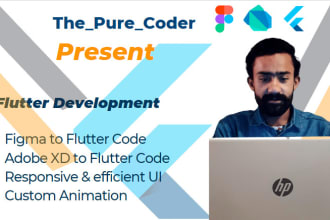 design and develop from your figma file into flutter code