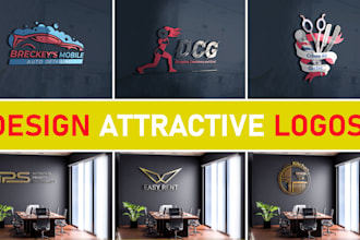 do 3d modern minimalist business logo design and redesign