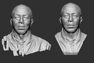 cleanup and improve 3dscan data for 3dprinting or game