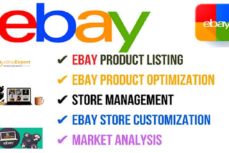ebay product listing, optimization, SEO listing, customization, ebay lister