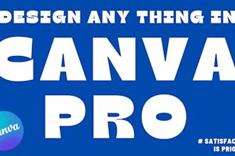 be your canva pro designer for design amazing templates