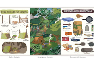 do illustration about outdoor camping survival bushcraft
