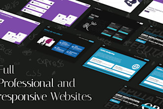 develop complete and responsive website